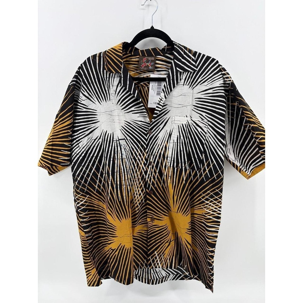 Caribele Batik, Hawaiian Shirt, Tropical St Kitts Nevis West Indies, Men's M NWT